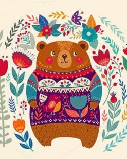 Brown Bear ¨paint by numbers