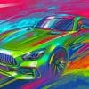 Colorful Car Paint by numbers