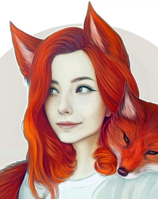 Fox Woman Paint by numbers