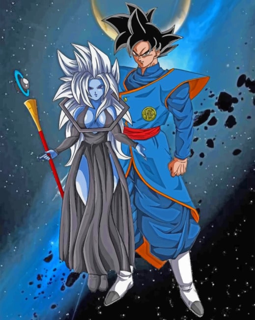 God And Angel Dragon Ball paint by numbers