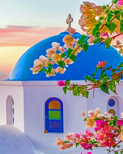 Greece Santorini paint by numbers