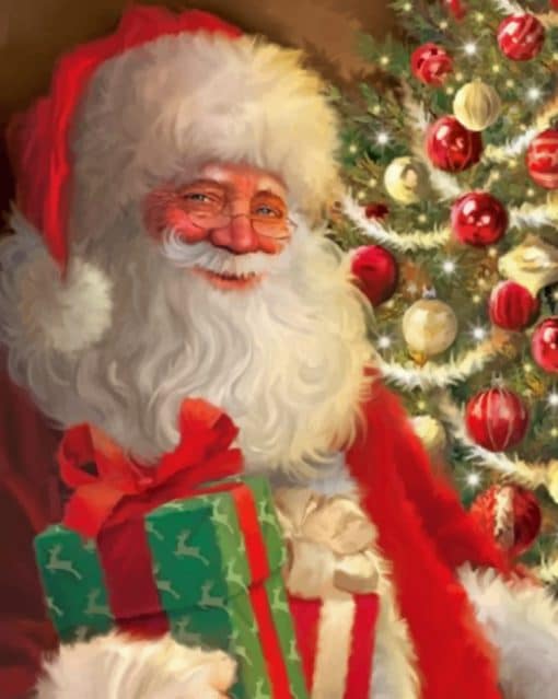 Happy Santa Claus piant by numbers