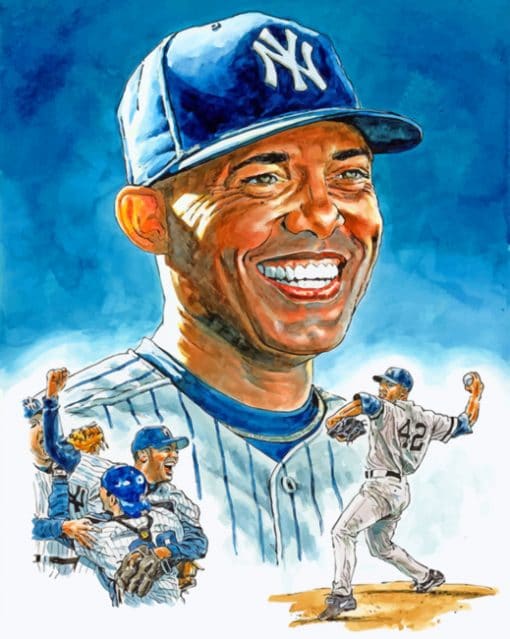 Mariano Rivera paint by numbers