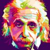 Albert Einstein Pop Art paint by numbers