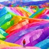 Rainbow Mountains paint by numbers