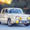 Renault 8 paint by numbers