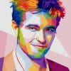 Robert Pattinson Paint by numbers