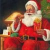 Santa Claus Eating paint by numbers