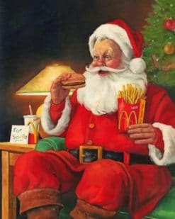 Santa Claus Eating paint by numbers