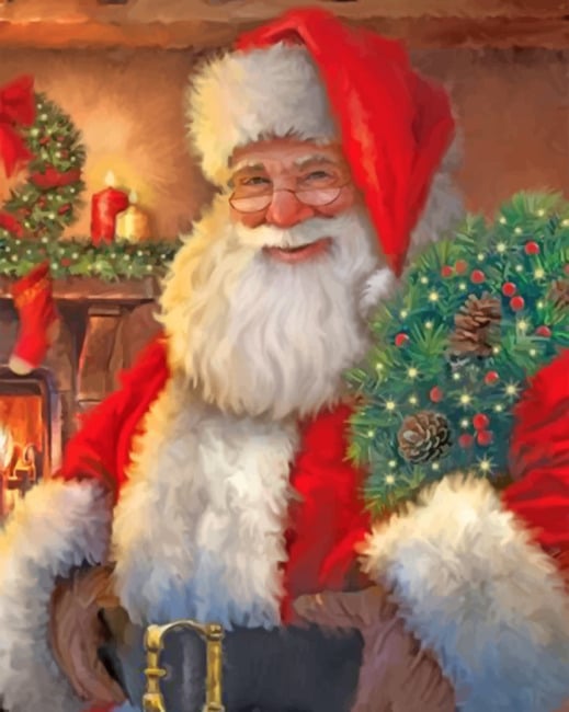 Santa Claus - Paint By Numbers - Paint by numbers for adult