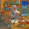 Saint Nicholas Making Christmas Gifts Paint by numbers