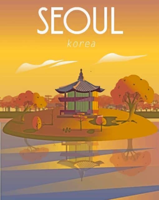 Seoul Illustration Paint by numbers