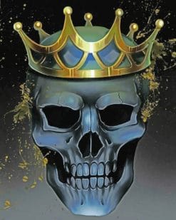 Skull Wearing A Crown paint by numbers