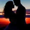 Sunset Couple Silhouette paint by numbers