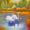 Swans Birds Paint by numbers