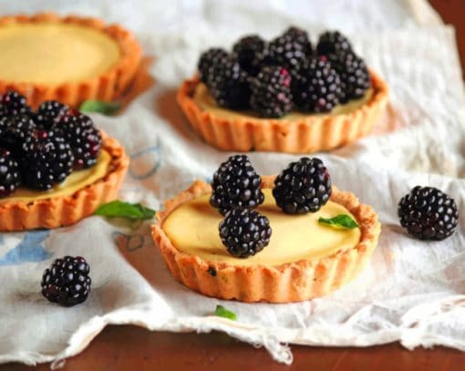 Tartlets With Blackberry paint by numbers