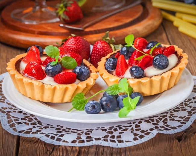 Tartlets With Berries Paint by numbers