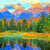 Teton National Park Wyoming paint by numbers