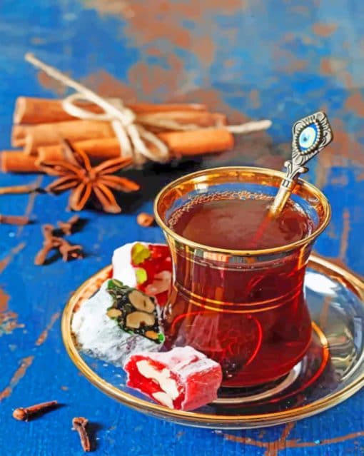 Turkish Tea paint by numbers