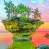 Turnip Rock Michigan Sunset paint by numbers