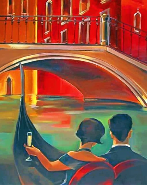 Vintage Couple In Italy paint by numbers