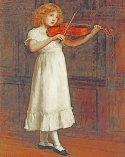 Violinist Girl Paint by numbers