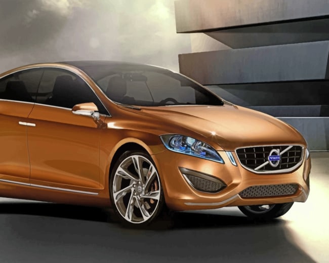 Brown Volvo S60 Paint by numbers