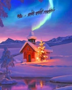 Winter Christmas Paint by numbers
