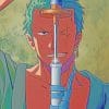 Zoro One Piece paint by numbers