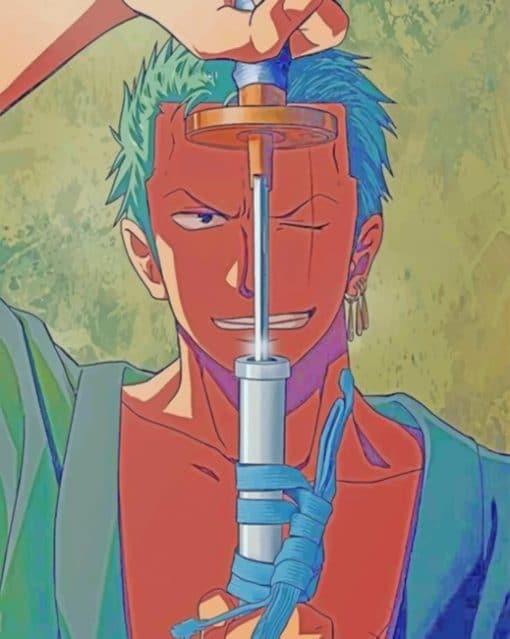 Zoro One Piece paint by numbers