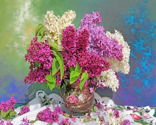 Lilac Bouquet paint by numbers