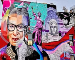 Bader Ginsburg Mural Piant by numbers