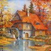 Peaceful Lake House Paint by nummbers