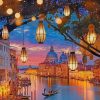 Venice Italy Night paint by number
