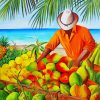 Fruits-Seller-paint-by-numbers