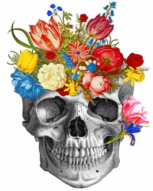 aesthetic-floral-skull-paint-by-number