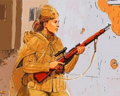 aesthetic-sniper-soldier-woman-paint-by-numbers