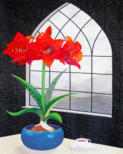 amaryllis-paint-by-number