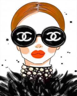 chanel-girl-paint-by-number
