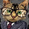 nerdy-cat-with-glasses-paint-by-number