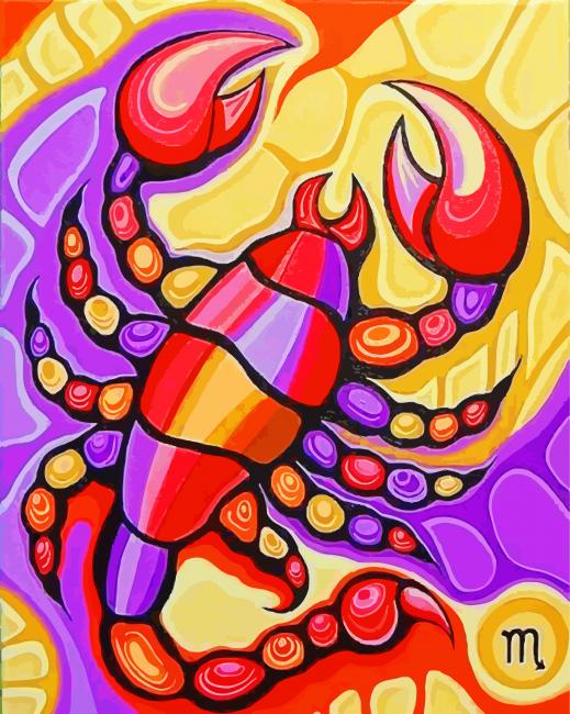 trippy-scorpio-paint-by-number