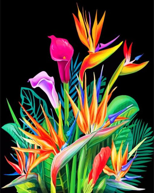 tropical-Bird-of-Paradise-paint-by-numbers