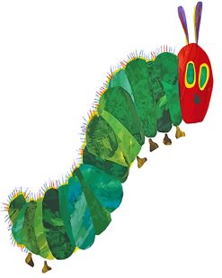 very hungru caterpillar paint by numbers