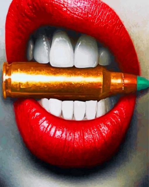 red-lips-bite-bullet-paint-by-numbers