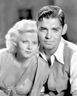 Jean Harlow And Clark Gable paint by numbers