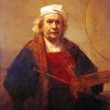 Rembrandt Self Portrait paint by numbers