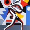 Abstract Dancer paint by numbers