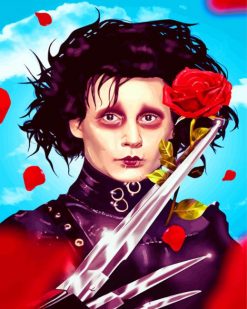Aesthetic Edward Scissorhands paint by numbers