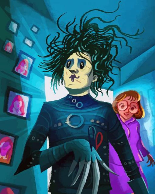 Aesthetic Edward Scissorhands paint by numbers