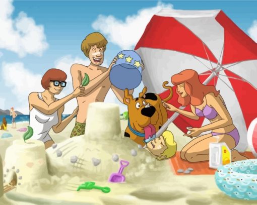 Scooby Doo Team paint by numbers